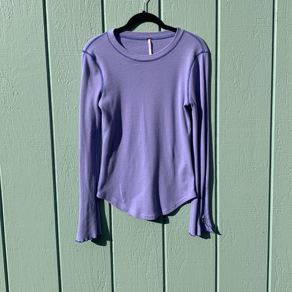 Purple thermal zipper sleeve rare L